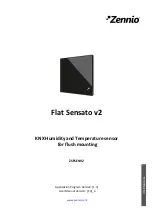 Предварительный просмотр 1 страницы Zennio Flat Sensato v2 Manual