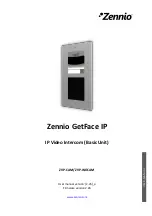 Zennio GetFace IP ZVP-WOCAM User Manual предпросмотр