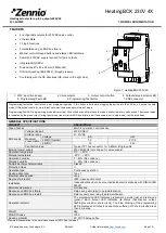 Preview for 1 page of Zennio HeatingBOX 230V 4X Technical Documentation