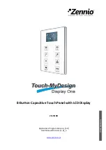 Zennio Touch-MyDesign Display One User Manual preview