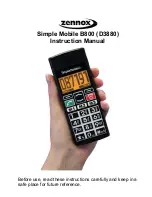 Предварительный просмотр 1 страницы Zennox Simple Mobile B800 Instruction Manual