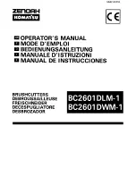 Zenoah BC2601DLM-1 Operator'S Manual preview
