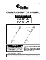 Zenoah BC4401DW Owner'S/Operator'S Manual предпросмотр