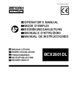 Zenoah BCX2601DL Operator'S Manual preview