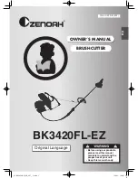 Zenoah BK3420FL-EZ Owner'S Manual preview