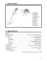 Предварительный просмотр 3 страницы Zenoah BT225 Owner'S/Operator'S Manual