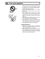 Предварительный просмотр 11 страницы Zenoah BT225 Owner'S/Operator'S Manual