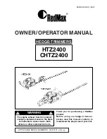 Zenoah CHTZ2400 Owner'S/Operator'S Manual preview