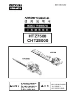 Zenoah CHTZ6000 Owner'S Manual preview