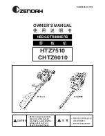 Zenoah CHTZ6010 Owner'S Manual preview