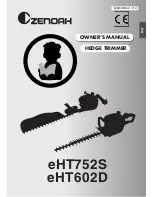 Zenoah EHT602D Owner'S Manual preview