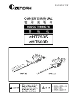 Preview for 1 page of Zenoah EHT603D Owner'S Manual