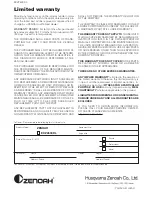 Preview for 32 page of Zenoah EXZ2600DL Owner'S Manual