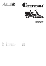 Zenoah FMZ 1200 Operator'S Manual preview