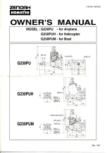 Zenoah G230PU Owner'S Manual preview