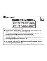 Preview for 1 page of Zenoah G240RC Owner'S Manual