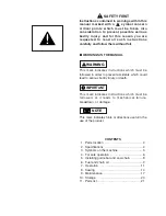 Preview for 3 page of Zenoah G3100T Owner'S/Operator'S Manual