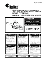 Zenoah G3200EZ Owner'S Manual preview