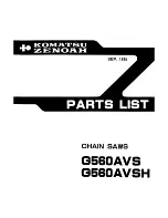 Preview for 1 page of Zenoah G560AVS Parts List