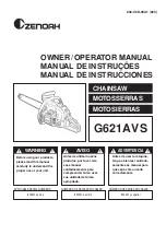 Zenoah G621AVS Owner'S/Operator'S Manual preview