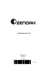 Preview for 84 page of Zenoah GZ2700T Operator'S Manual