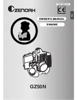 Preview for 1 page of Zenoah GZ50N Owner'S Manual