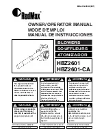 Zenoah HBZ2601-CA Manual preview