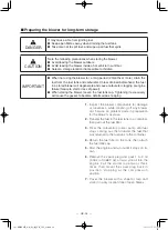 Предварительный просмотр 30 страницы Zenoah HBZ260EZ Owner'S Manual