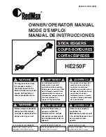 Zenoah HE250F Owner'S Manual preview