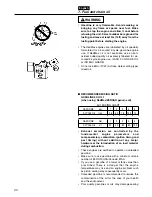 Preview for 20 page of Zenoah KOMATSU G5000AVS Owner'S Manual