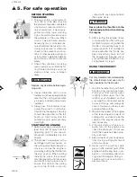 Preview for 6 page of Zenoah LRTZ2600 Owner'S Manual