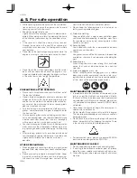 Предварительный просмотр 6 страницы Zenoah NS3526 Owner'S Manual