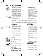 Предварительный просмотр 6 страницы Zenoah PSJ2310 Owner'S Manual