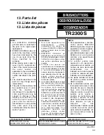 Preview for 53 page of Zenoah TR2300 Owner'S Manual