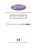 Zenport INDUSTRIES LEP-848 User Manual предпросмотр