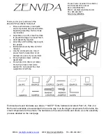 Предварительный просмотр 2 страницы ZENVIDA 290-HTRECT5PC Manual