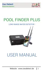 Zeo Detect POOL FINDER PLUS User Manual preview