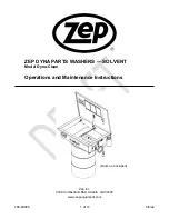 ZEP Dyna-Clean Operation And Maintenance Instructions предпросмотр