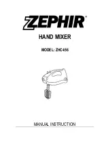 Preview for 8 page of Zephir ZHC456 Instruction Manual