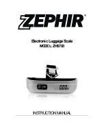 Preview for 1 page of Zephir ZHS700 Instruction Manual