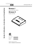 Preview for 23 page of Zephyr Essentials Breeze I AK1124 Series Use, Care And Installation Manual