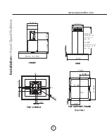 Preview for 10 page of Zephyr Essentials Modena Island ZMD-E42AS Use, Care And Installation Manual