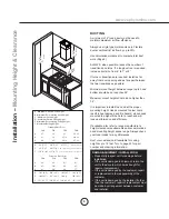 Preview for 8 page of Zephyr Essentials ZAN-E30CS Use, Care And Installation Manual