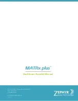 Preview for 84 page of Zephyr Sleep Technologies MATRx plus Healthcare Provider Manual