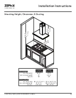 Предварительный просмотр 9 страницы Zephyr ACT Luce ZLU-E30CS Use, Care And Installation Manual