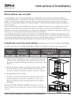 Предварительный просмотр 45 страницы Zephyr ACT Luce ZLU-E30CS Use, Care And Installation Manual