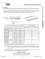 Preview for 1 page of Zephyr Adjustable Depth Liners AK088xAS Installation Manual