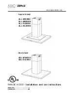 Zephyr ADL-E42BSX Installation And Use Instructions Manual предпросмотр