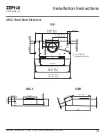 Предварительный просмотр 13 страницы Zephyr AK1200CW Use, Care And Installation Manual