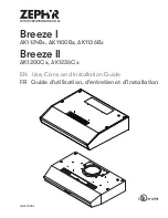 Предварительный просмотр 33 страницы Zephyr AK1200CW Use, Care And Installation Manual